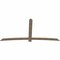 Ekena Millwork Bellingham Smooth Timber Gable Bracket, Douglas Fir, 108"W x 54"H x 1 1/2"D x 5 1/2"F, 12/12 Pitch GBW108X54X0206BEL00SDF - alternate 2